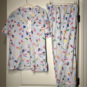 NWT BedHead PJs Life’s A Beach Organic Cotton Pajama Set Size Medium